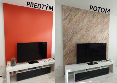 imitácia kameňov, imitácia mramoru, imitácia skál, imitácia dreva, kamenný obklad, drevený obklad, benátsky štuk, venetian plaster, marmor, pohľadový betón, imitácia betónu, san marco, omietka, malovanie stien